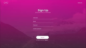 Daily UI #001 - Sign Up