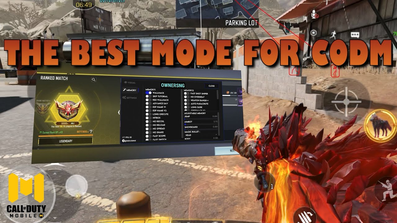 Codm MOD Menu Aimbot/Esp | V1.0.53 | Global Hacks Cod Mobile 🚀