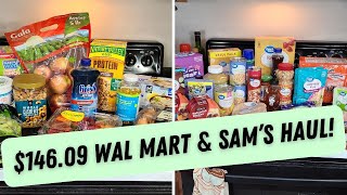 $146.59 WAL MART AND SAM'S CLUB HAUL!