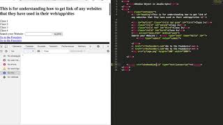 Find Links of any website using JS