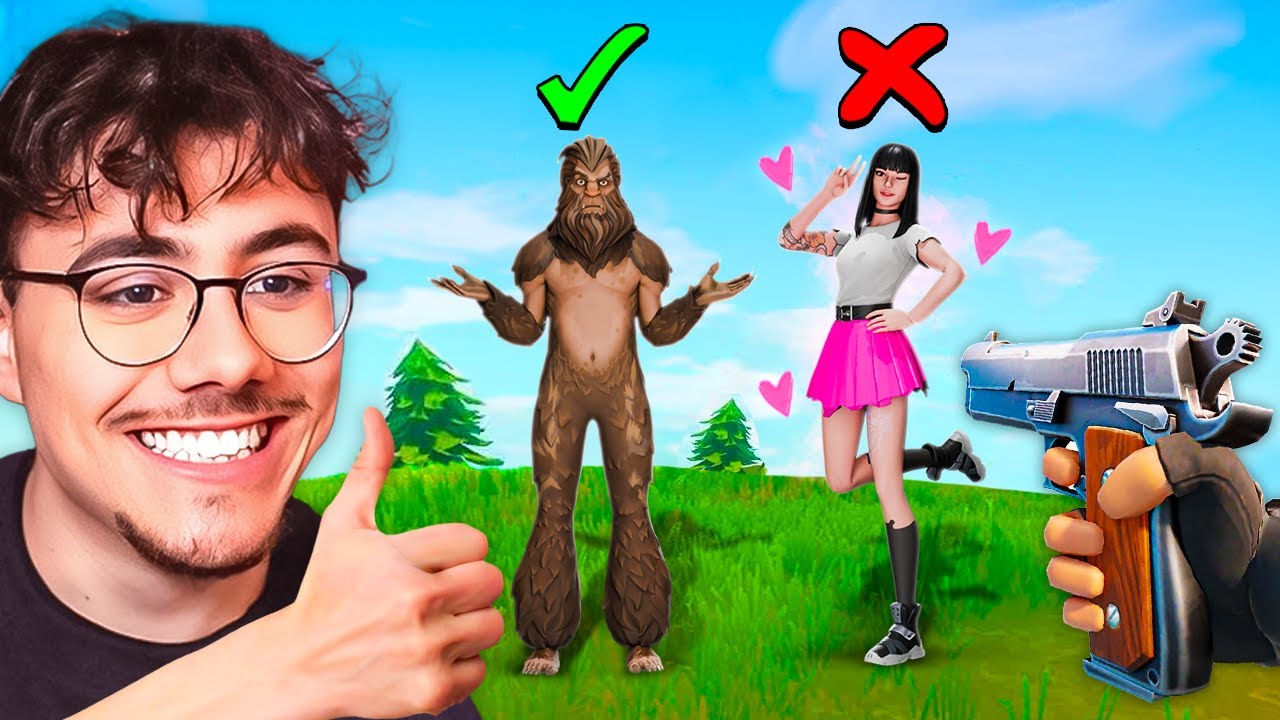 Fortnite pero NO Puedo Disparar a las Mujeres 😉