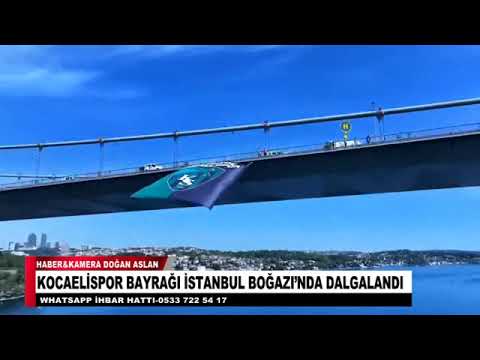 KOCAELİSPOR BAYRAĞI İSTANBUL BOĞAZI’NDA DALGALANDI