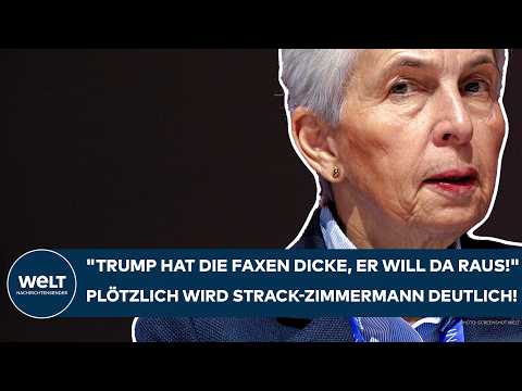 DONALD TRUMP: "Er hat die Faxen dicke, er will da raus!" Plötzlich wird Strack-Zimmermann deutlich!