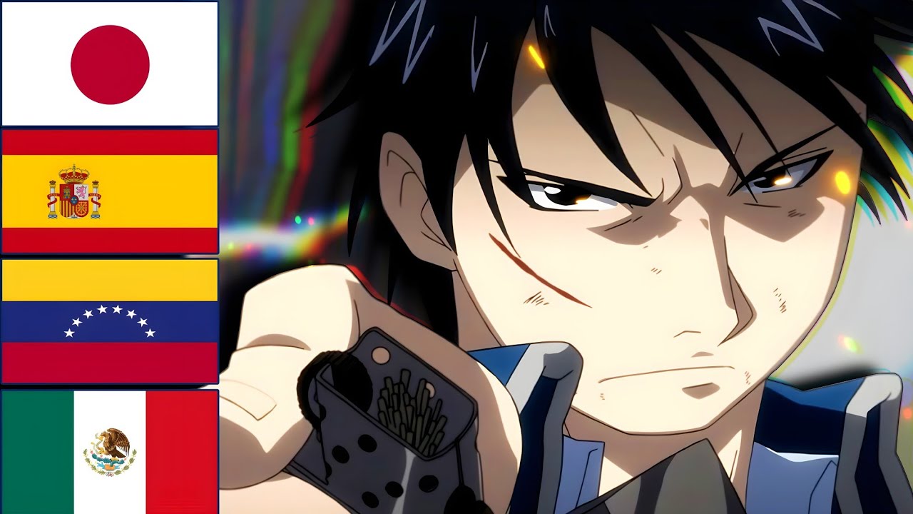 Roy Mustang vs Lust | Comparación Japonés, Castellano y Latino | Full Metal Alchemists Brotherhood
