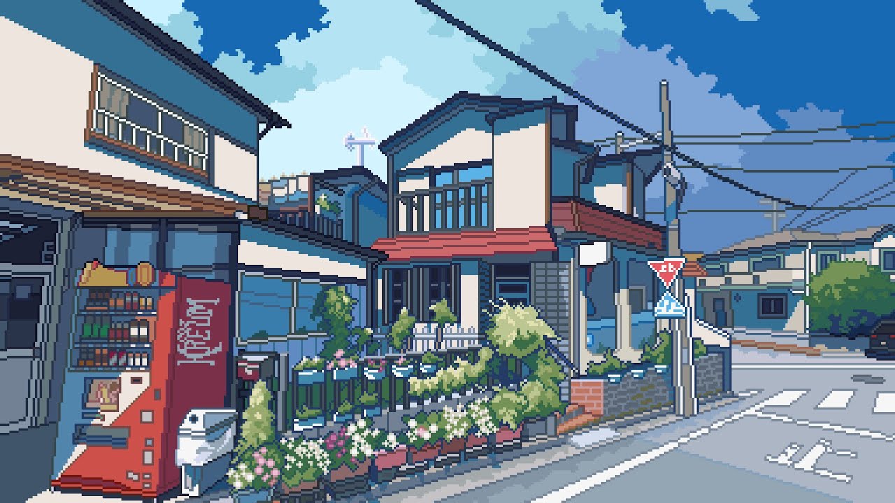kanagawa city 🪴 pixel lofi mix [dreamy lofi, study beats]