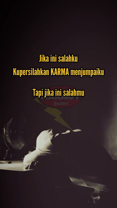 KARMA dan LUKA❗kata kata hari ini #karma #luka #whatsapp_status