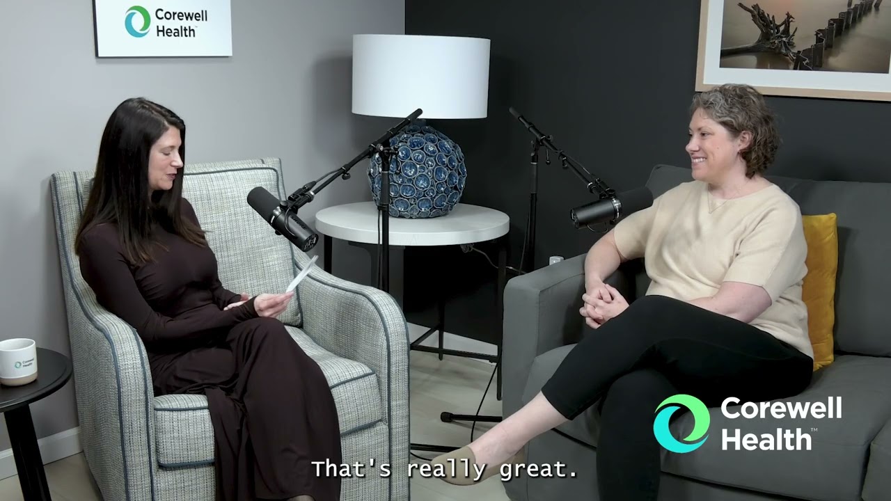 In this episode of Core Conversations, host Natalie Baggio sits down with Andrea Baumann, Senior Director of Inpatient Care Services for Corewell Health South, to talk about cancer care services available right here in Southwest Michigan. Andrea discusses the importance of prevention and screenings, how early detection improves outcomes, and the role primary care providers play in helping patients stay on track with recommended screenings.
 
They also highlight the comprehensive cancer care available close to home, including multidisciplinary care teams, nurse navigators who guide patients through treatment, and services offered in St. Joseph and Niles. The conversation explores how personalized treatment options and advances in cancer care are helping improve patient experiences and outcomes across the region.