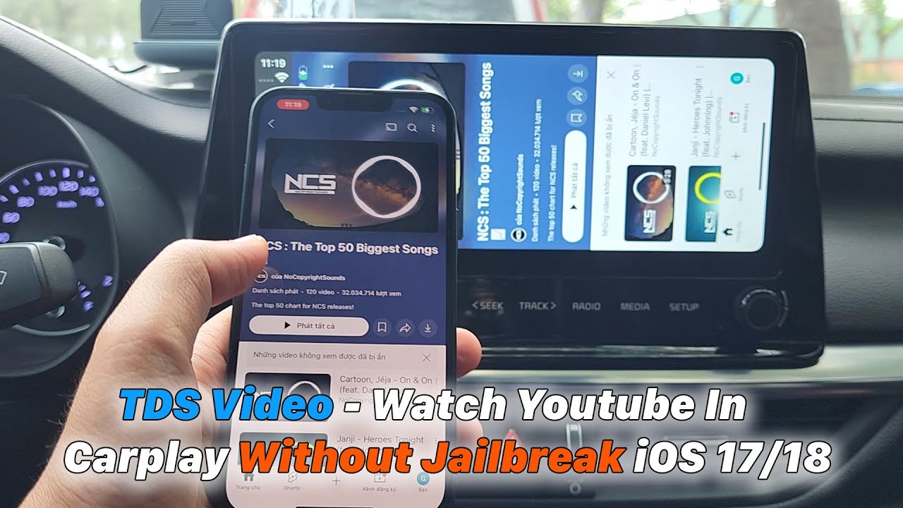 TDS Video - Watch Youtube In Carplay Without Jailbreak iOS 17/18