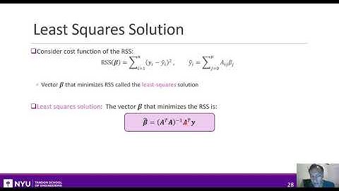 Intro to ML.  Unit 03.  Multiple Linear Regression.  Section 4.  LS Solution