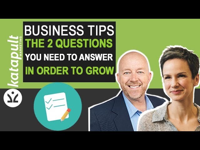 Business Tips: The 2 Questions You Need To Answer In Order To Grow [Webcast #42] With Tamsen Webster