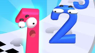 2️⃣ numbers running android IOS gameplay all satisfying and relaxing games screenshot 2