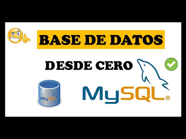 ▶️ Crear BASE DE DATOS en MYSQL Desde Cero ✔️ class=