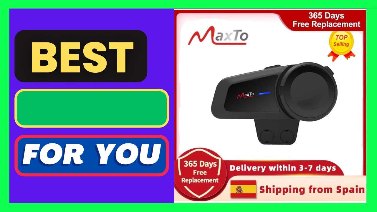 Maxto M2 Motorcycle Helmet Intercom Bluetooth 5.0