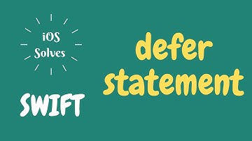 Swift defer statement