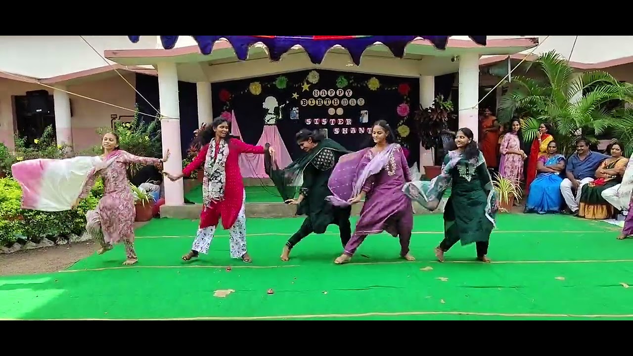 10th Class Students Dance Performance In the School Principal's Birthday celebration