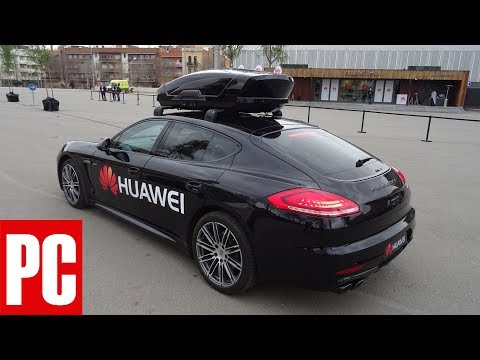 Watch a Huawei Mate 10 Pro Drive a Porsche Panamera