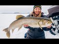 Her Biggest Fish Through The Ice! (Ontario Lake Trout)