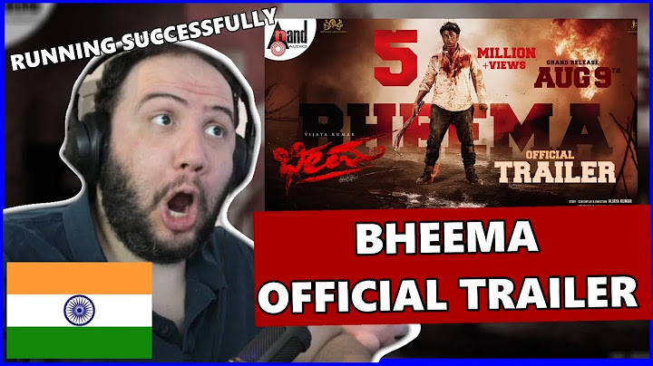 Bheema Official Trailer | Vijaya Kumar | Charan Raj  | PRODUCER REACTS KANNADA 🇮🇳