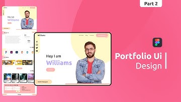 Portfolio website UI Design In Figma Part 2 | Figma Speed Art | UI Nique