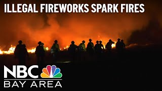 Illegal Fireworks Spark Fires Across East Bay