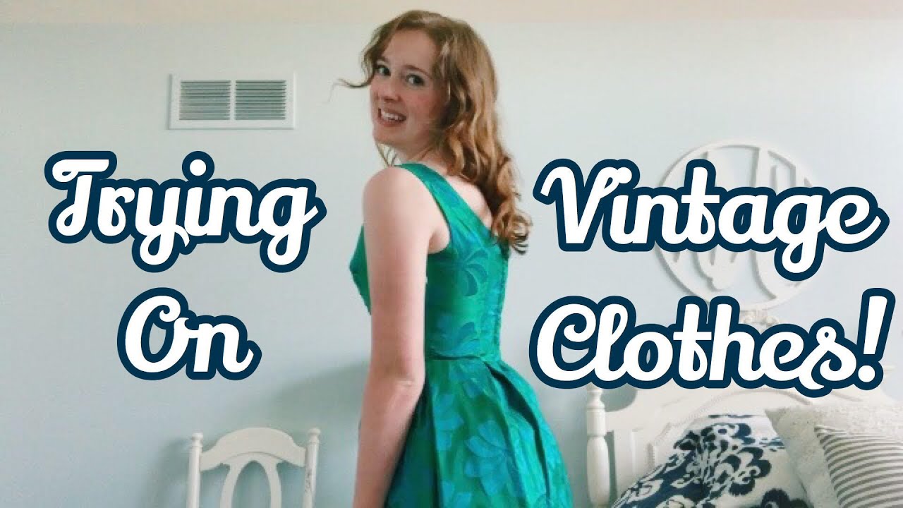 Trying on My Grandma's 50's/60's Vintage Clothes! | Abby Urban
