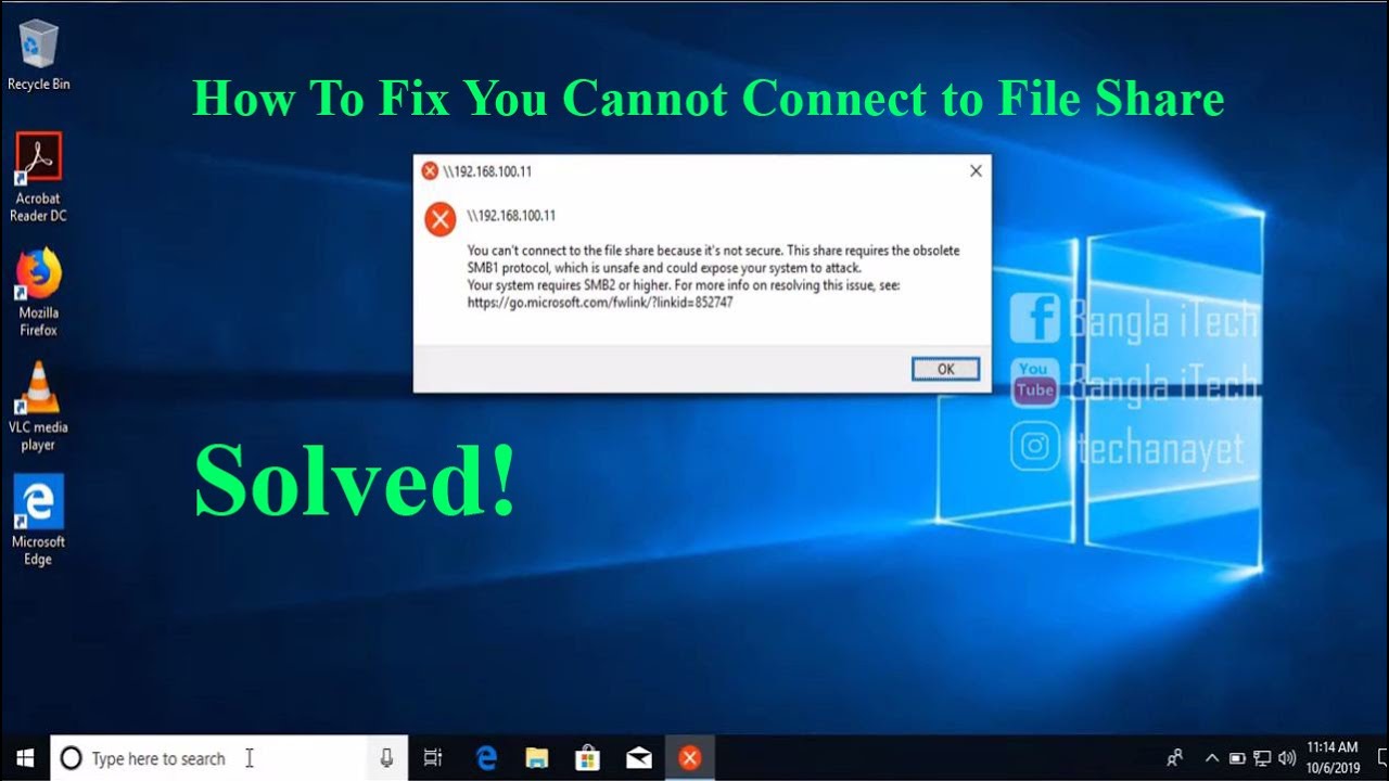 how to enable smb1 protocol file sharing support... How To Fix You Cannot Connect to File Share, This Share Requires the ...