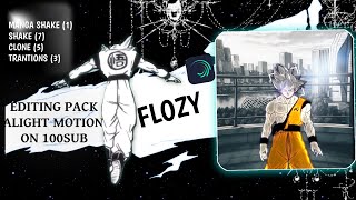 100 SUBSCRIBER EDITING PACK#alightmotionpreset #explorevideo #FLOZY