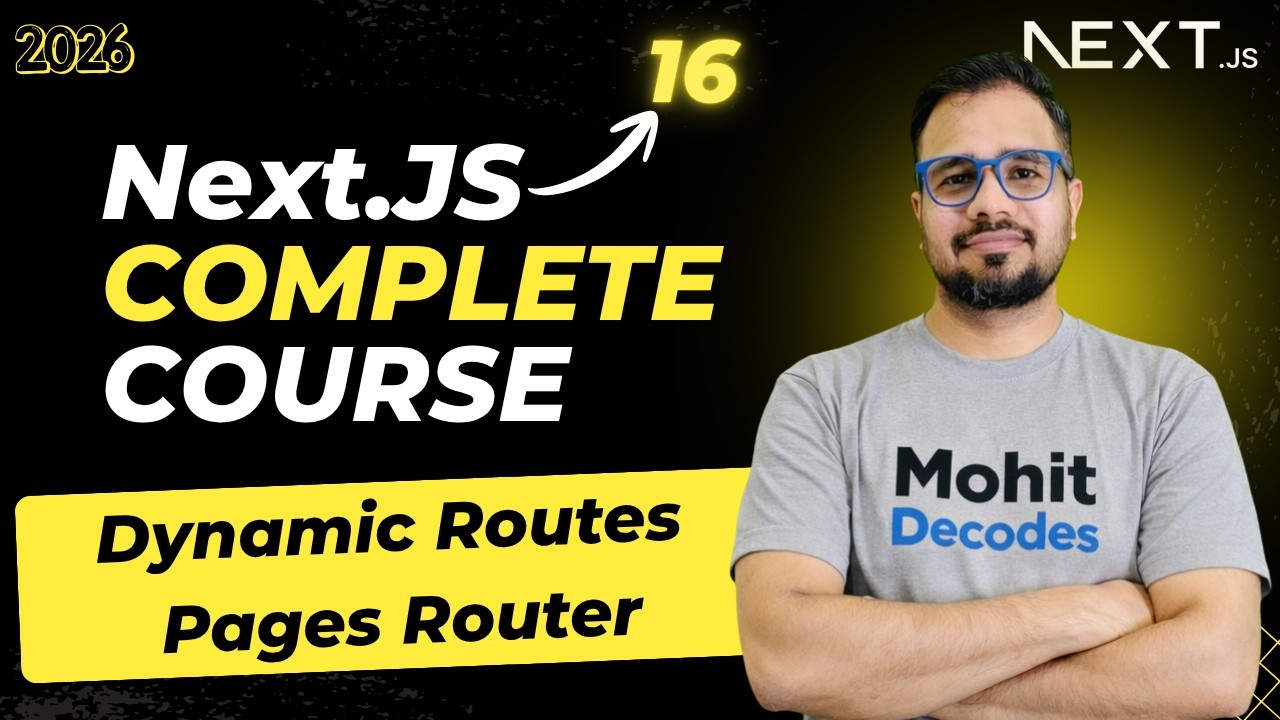 NextJS Tutorial #49 - Dynamic Routes in Next.js Pages Router - YouTube