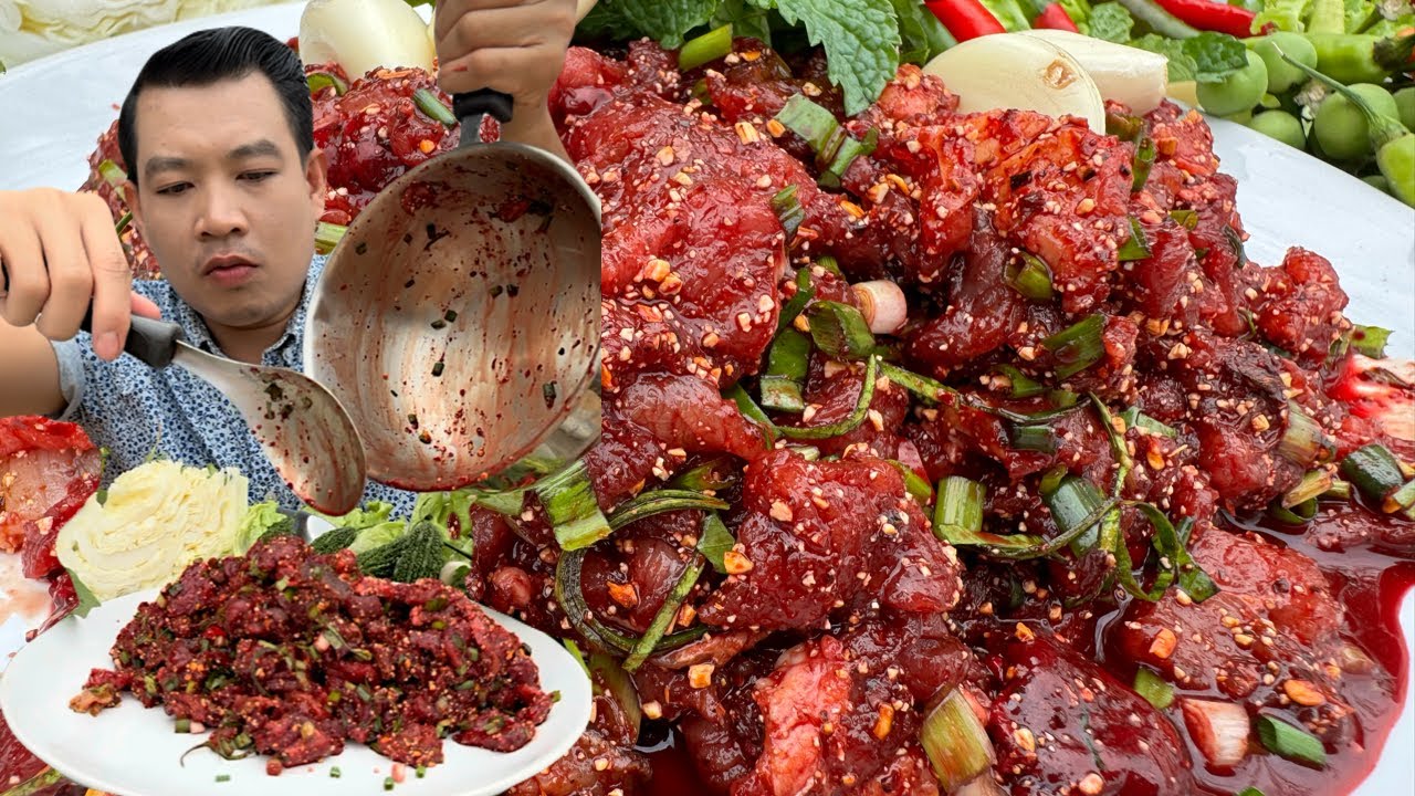 ลาบวัว หรือ ซกเล็ก ขมอ่ำหล่ำ ซดคำใหญ่ๆแซ่บๆ