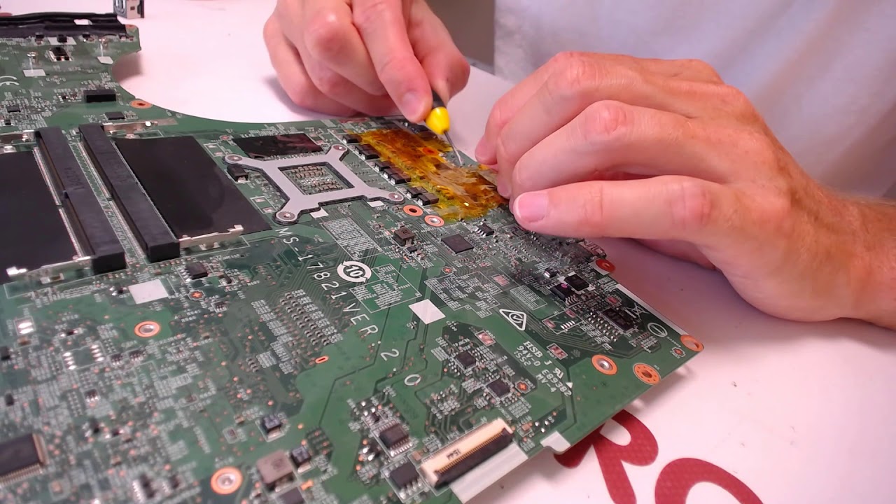 How to fix laptop not powering on MSI MS-17821 GT72s 6qe broken charge ...