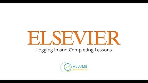 Elsevier Video 1