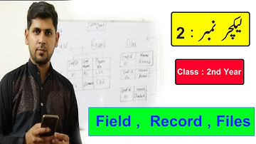 What is field? What is Record? What is File?