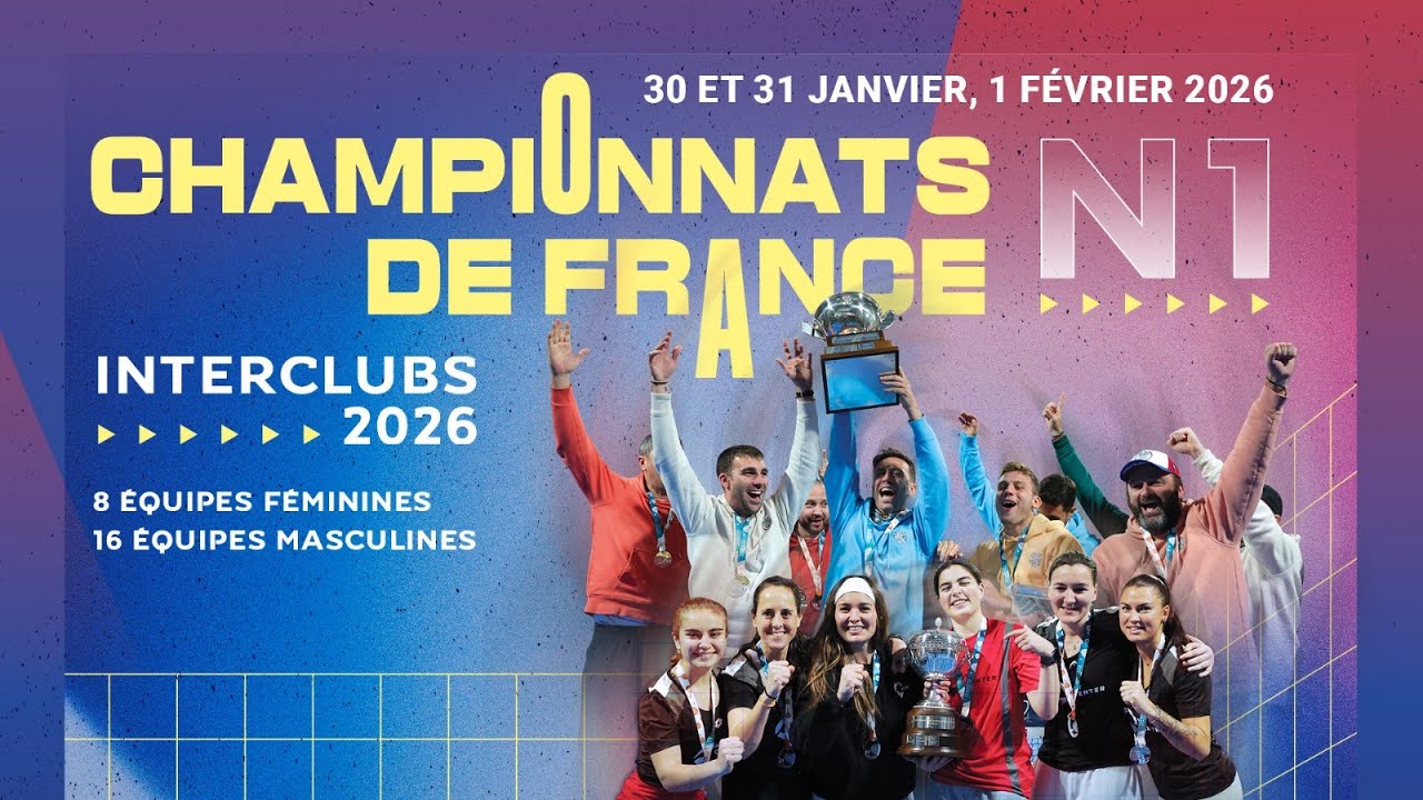 1/4 et 1/2 - Piste 2 - Championnats de France 2026 - Interclubs Nationale 1