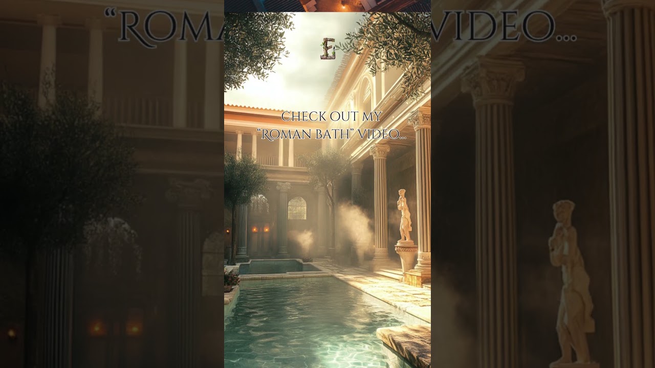 💧 🏛️ 1hr Roman Bath Ambience | Ancient Echoes & Thermal Calm 
