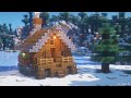 Minecraft: How to Build a Winter Cottage | Survival Winter Cottage Tutorial