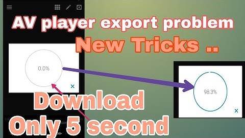 Avee player export problem || problem solve|| New tricks