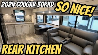 2024 Cougar 30RKD | Rear Kitchen Travel Trailer!