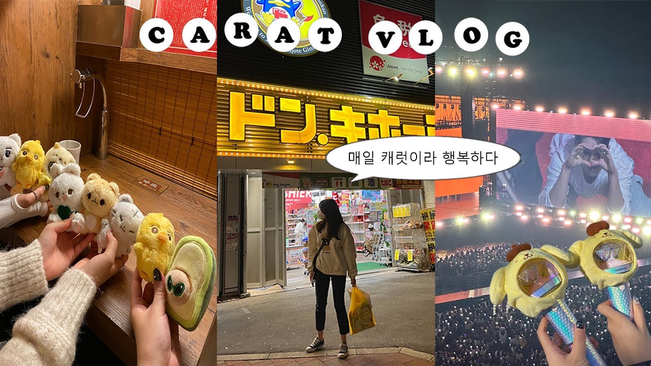 [캐럿 브이로그] 세븐틴 콘서트 보러 도쿄에 간 순덕(2편) • 홋프&원프&윤프의 도쿄 여행기 • 셉민수의 축복이 끝이 없도다 • SVTㅣ덕질브이로그
