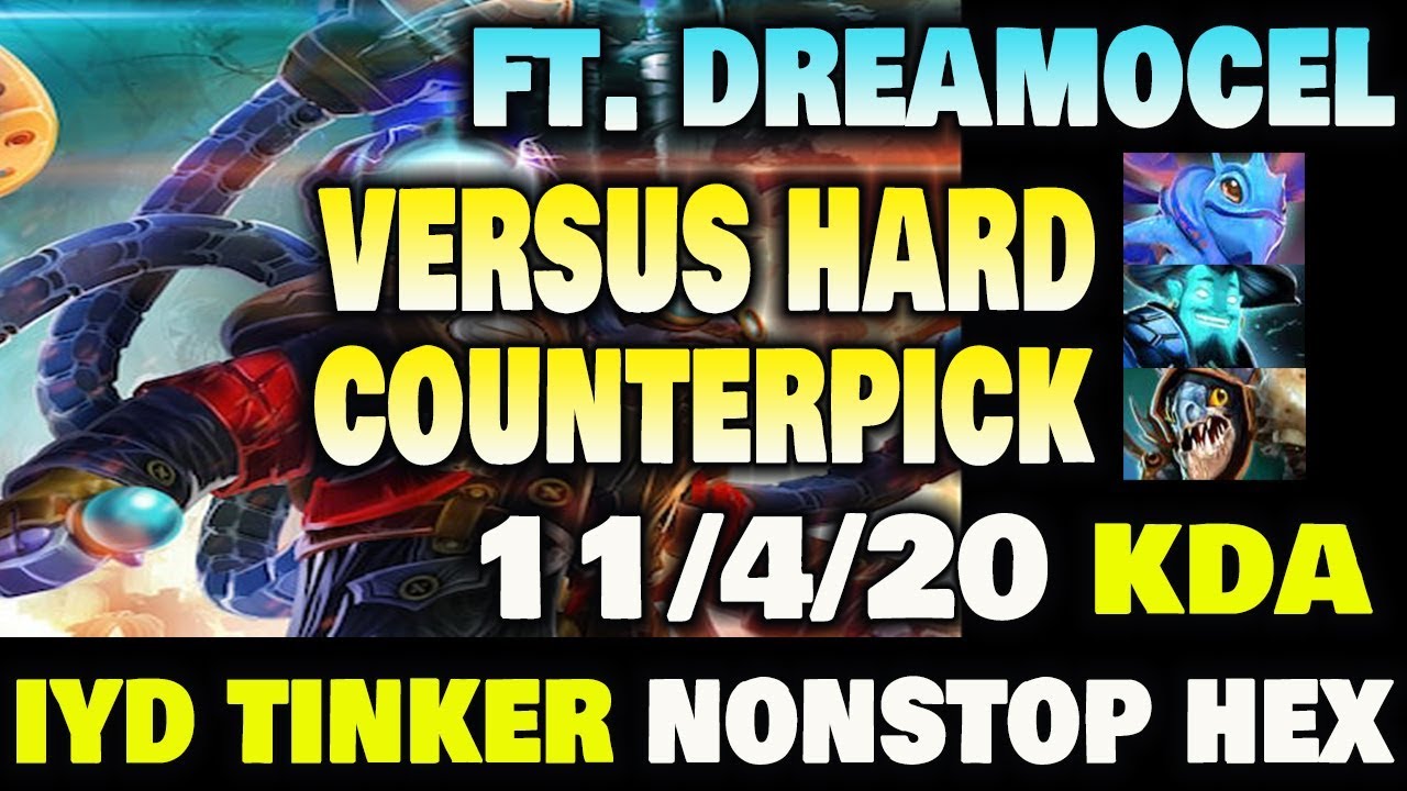 INYOURDREAM TINKER NONSTOP HEX VS COUNTERPICK Ft. Dreamocel Ranked Gameplay Dota2