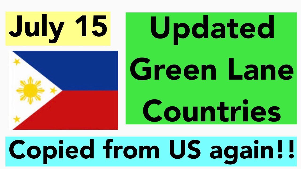 Green list countries philippines 2021