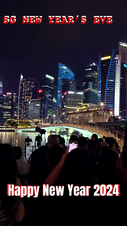 🇸🇬 New Year’s Eve | Welcome 2024 #singapore #fireworks #sgcountdown