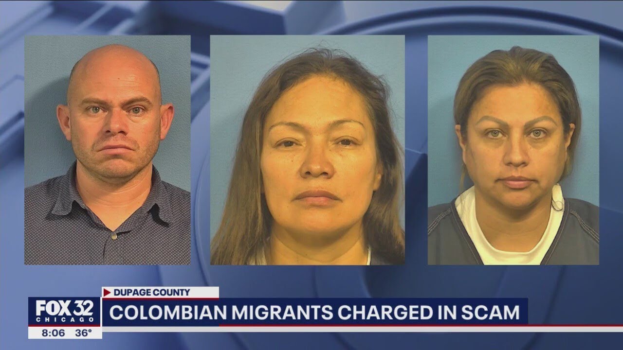 Colombian migrants charged in suburban lottery scam - YouTube