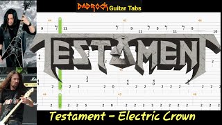 Electric Crown - Testament - Guitar + Bass TABS Lesson (Request)