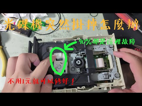 光碟機壞了別急著丟！！！不用1元也可以修好?! 光碟機常見故障維修教學|換皮帶