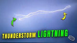 Lightning Captured During a Thunderstorm