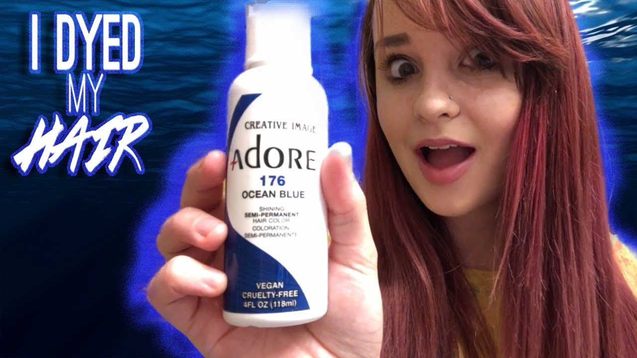 blue hair rinse adore