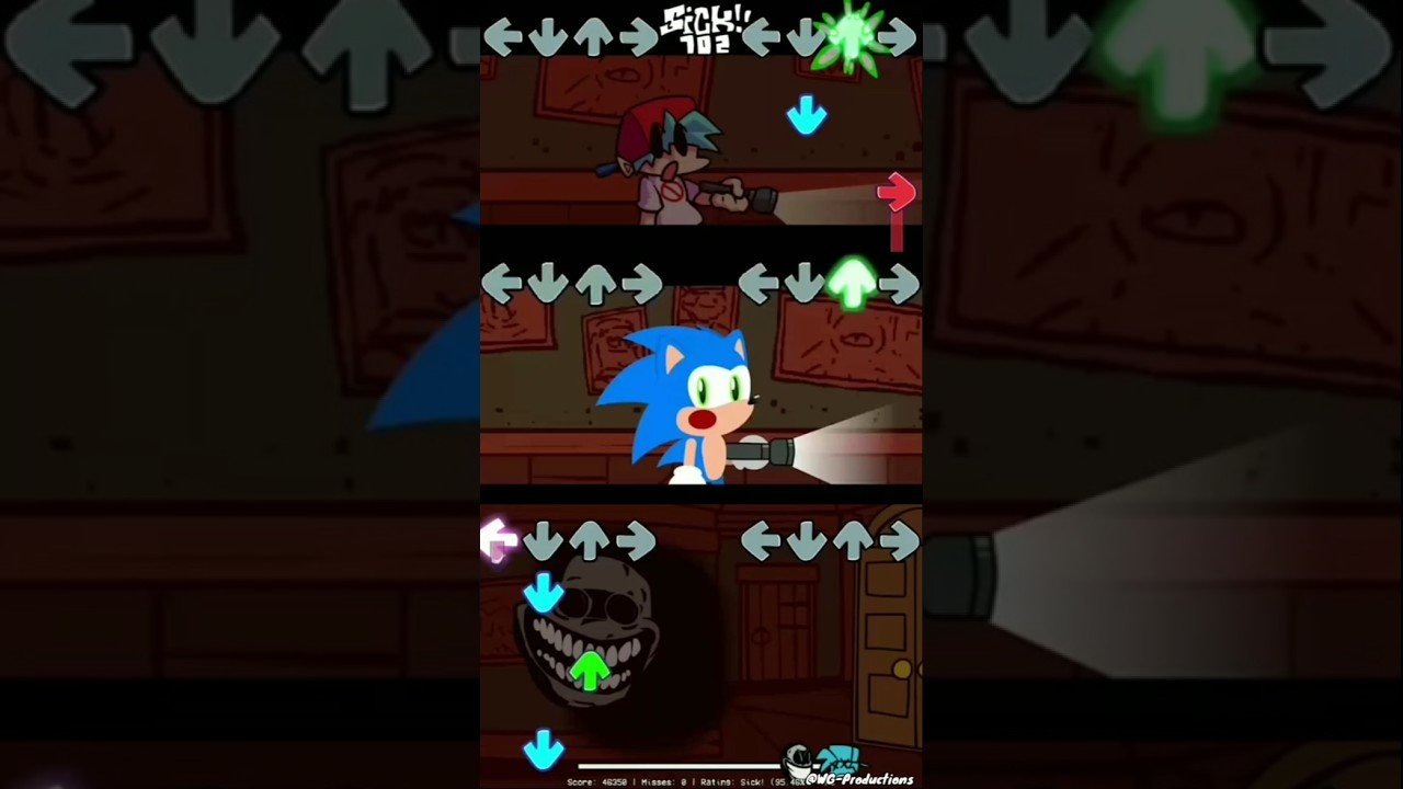 (FNF)VS DOORS AAAAAHHHH!!!-Sonic VS.Boyfriend