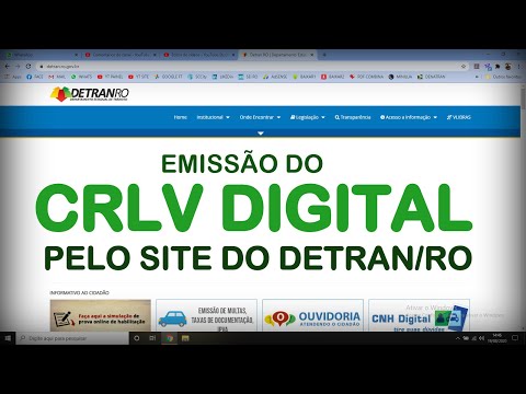 EMISSÃO DO CRLV DIGITAL PELO SITE DO DETRAN/RO【S.RIO】