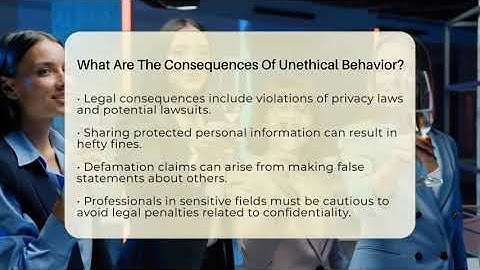 What Are The Consequences Of Unethical Behavior? - Everyday-Networking