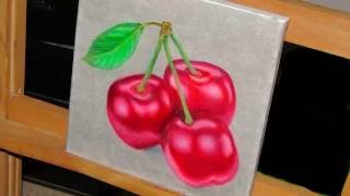 Drawing Cherries رسم الكرز